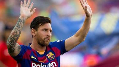 Aficionados del Barcelona clamaron por Messi en el Camp Nou