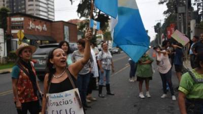 Los guatemaltecos agradecieron a la Cicig su lucha contra la corrupción. Fotos: AFP