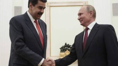 Nicolás Maduro y Vladimir Putin. AFP