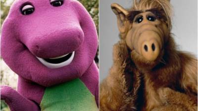 'Barney' y 'Alf' son algunos de los personajes más recordados de la televisión.