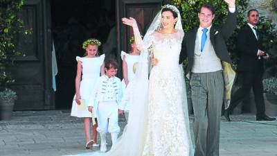 Claire Lademacher y Félix de Luxemburgo estaban emocionados por su boda.