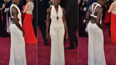 El valor del vestido de Lupita Nyong'o alcanza los 150,000 dólares.