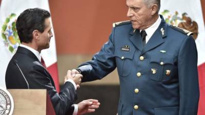 Cienfuegos fue el ministro de Defensa del Gobierno de Peña Nieto./AFP.