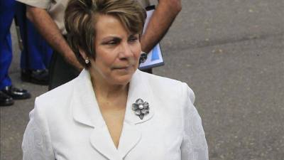 Fotografía tomada en junio de 2012 en la que se registró a la canciller de Honduras, Mireya Agüero, quien reconoció que hace falta una 'democratización' del sistema de Naciones Unidas para que los grandes temas de las potencias internacionales en el Consejo de Seguridad 'no monopolicen la agenda'. EFE/Archivo