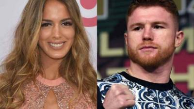 Shannon de Lima y 'Canelo' Álvarez.