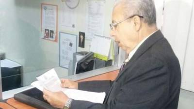 José Ávila de la Barra de Abogados Anticorrupción llegó esta mañana a la Corte Suprema de Justicia (CSJ).