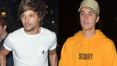 Louis Tomlinson y Justin Bieber.