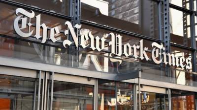 El edificio del New York Times en Nueva York. Foto: AFP