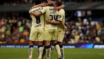 En la imagen, jugadores de América. EFE/ Jorge Núñez