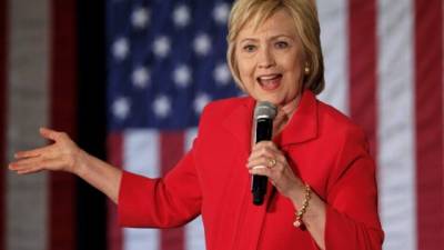 Hillary Clinton tiene una clara ventaja pero aún incapaz de cantar victoria. AFP