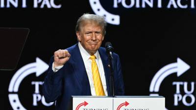 Trump realizó un evento de campaña en Arizona.