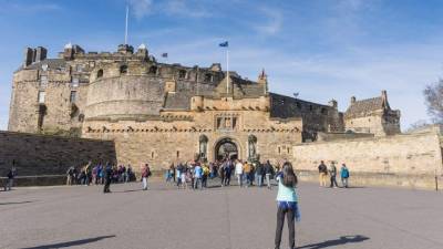Castillo de Edimburgo, Escocia.