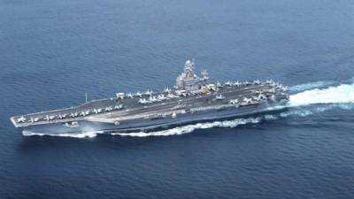 El portaaviones nuclear USS Abraham Lincoln se dirige con su flota de combate hacia Oriente Medio./EFE.