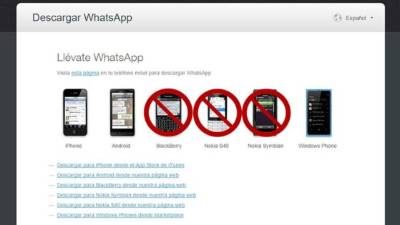 Mantener la aplicación y las actualizaciones en algunos teléfonos es un gasto para WhatsApp.