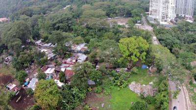 Son 25 manzanas de la Unah-VS, de las cuales cinco están invadidas. En un mes se producirá el desalojo de los habitantes por medio de orden judicial. Foto: Franklyn Muñoz.