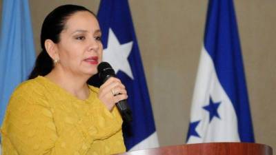 La primera dama de Honduras, Ana García de Hernández. EFE/Humberto Espinoza/Archivo