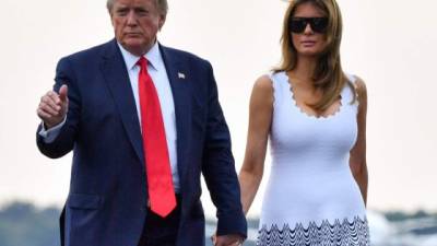 Trump y su esposa, Melania, regresaron a EEUU tras finalizar la cumbre del G7 en Francia./AFP.