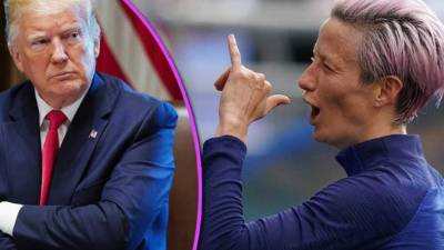 Donald Trump no soportó que la jugadora Rapinoe rechazara la invitación de ir a la Casa Blanca.