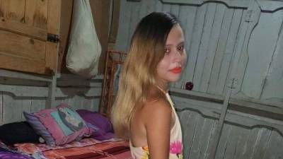 Fotografía en vida de la joven Damaris Valle, asesinada anoche en Choloma (Honduras).