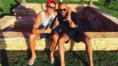 CR7 junto al boxeador Badr Hari.