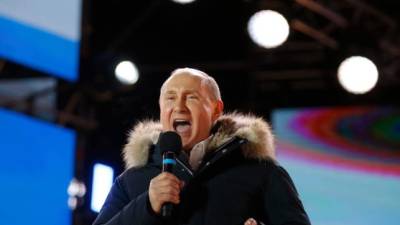 El presidente Vladimir Putin anunció el 6 de diciembre de 2017 su candidatura y hoy fue declarado ganador.