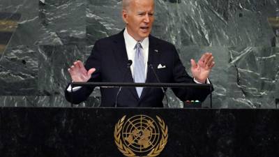 Biden arremetió contra Putin al iniciar su discurso ante la Asamblea General de la ONU.