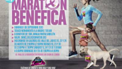 Este es el logo de la segunda maratón en beneficio de la señora Amalia Rivera.