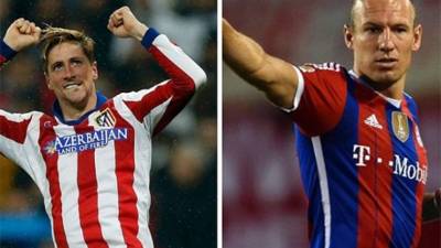 El español Fernando Torres y el holandés Arjen Robben, 31 años.