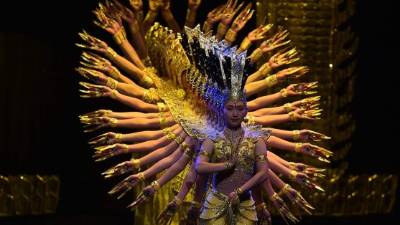 COLOMBIA. Espectáculo chino en Bogotá. Compañía Artística China de Personas Discapacitadas en el show “My Dream”, en el teatro Jorge Eliecer Gaitán.