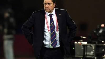 Luis Fernando Tena durante el partido contra el Real Madrid.