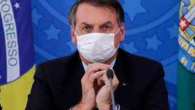 El presidente Jair Bolsonaro dio positivo de coronavirus. Foto: AFP