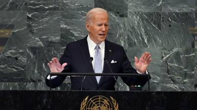 Biden arremetió contra Putin al iniciar su discurso ante la Asamblea General de la ONU.