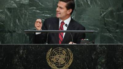 Peña Nieto utilizó su discurso en la ONU para defender a millones de inmigrantes del 'oportunismo político'.