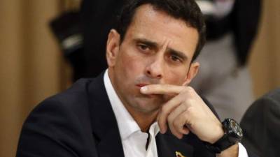 Henrique Capriles encabeza la corriente moderada de la opositora Mesa de la Unidad Democrática (MUD).
