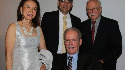 Alice Goldstein, Carlos Girón, Jacobo y Gilberto Goldstein