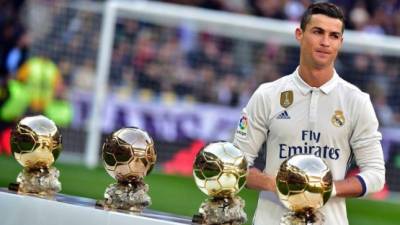 Cristiano Ronaldo ganó cuatro balones de oro.