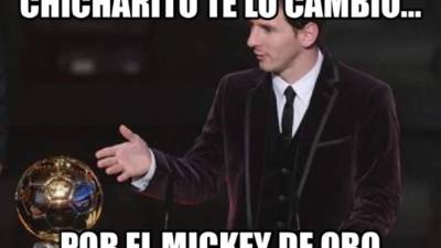 Las redes sociales reaccionaron ante el curioso premio 'Mickey de Oro' que entregó la Florida Cup al mexicano Javier 'Chicharito' Hernández.