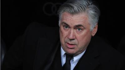 Carlo Ancelotti, en el banquillo del Real Madrid ante Celta.