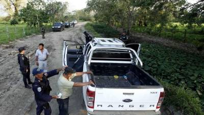 La Fuerza de Tarea Maya-Chortí monta permanentemente operativos y vigilancia en los puntos fronterizos de los departamentos de Ocotepeque, Cortés, Santa Bárbara y Copán, en los cuales antes no había ningún control. Fotos: Wendell Escoto