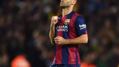 Javier Mascherano se mostró feliz por la victoria del Barcelona.