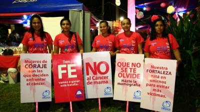 Melissa León, María Cubas, Edith Velásquez, Lupita Mendoza y Edelza Roque.