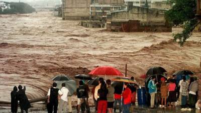 Foto de hace más de 17 años del devastador huracán Mitch en Honduras. Foto de archivo.