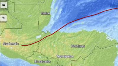 El primer sismo se registró en el norste de Tegucigalpa. Foto de National Earthquake Information Center