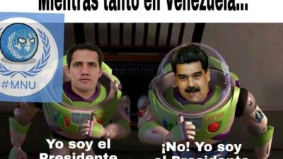 Los venezolanos han llenado las redes de memes y burlas, lo que rebaja en cierto sentido la tensión en el país, una semana después de que el líder del Parlamento, Juan Guaidó, se autoproclamara presidente interino.