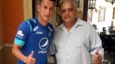 Erick Andino ya luce los colores del Motagua. Foto Twitter