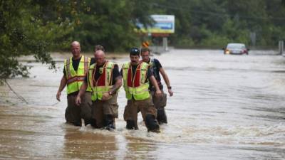 El huracán Sally dejó severas inundaciones en el norte de Florida y el sur de Alabama./AFP.