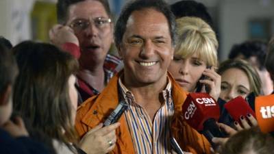 Daniel Scioli obtuvo el mayor número de votos. Foto: AFP