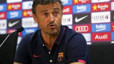Luis Enrique compareció en conferencia de prensa.