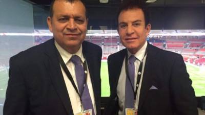 Nasralla y Orlando Ponce forman una gran dupla en las transmisiones deportivas.