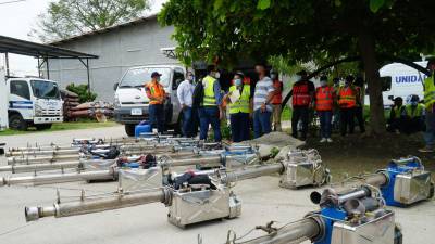 Bombas para fumigar contra mosquito del dengue.